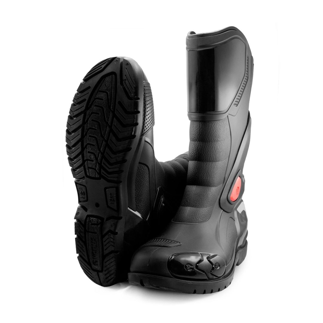 BOTAS UNISEX VENUS NEGRO MOTO RACING - 4