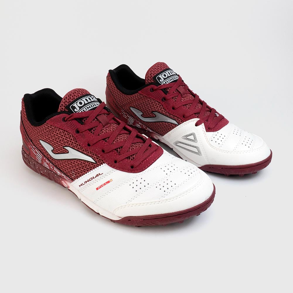 ZAPATILLAS FUTBOL MUNDIAL 2520 TF GRANATE BLANCO - 2