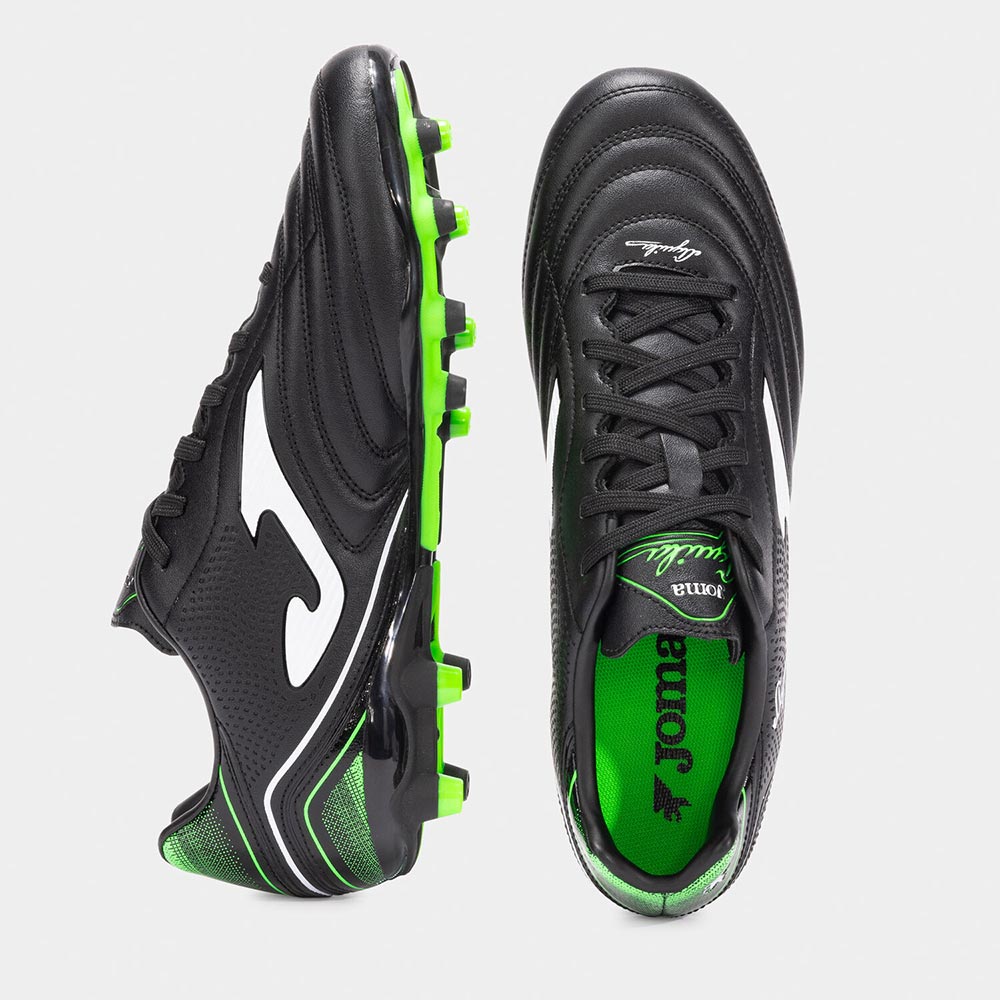 ZAPATILLAS FUTBOL AGUILA 2501 FG NEGRO VERDE - 4