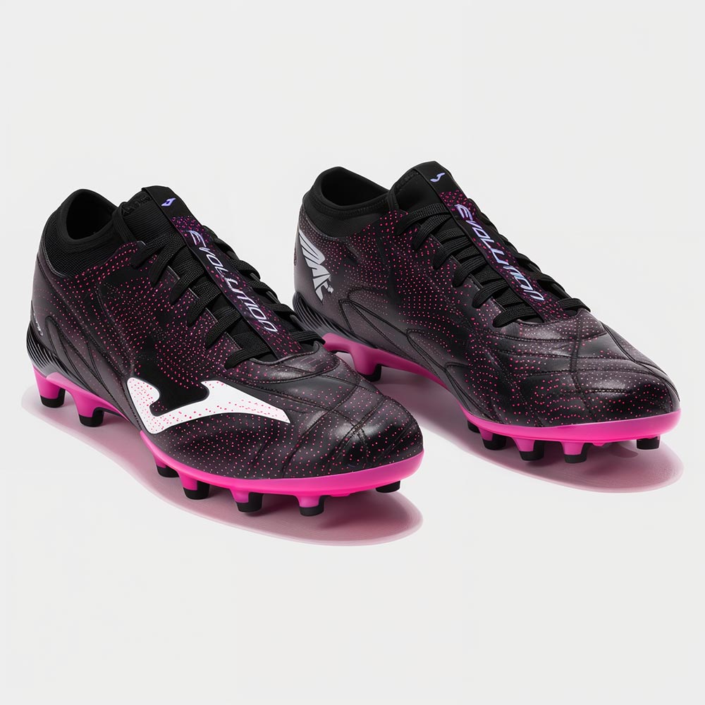 ZAPATILLAS FUTBOL EVOLUTION 2501 FG NEGRO BLANCO - 2
