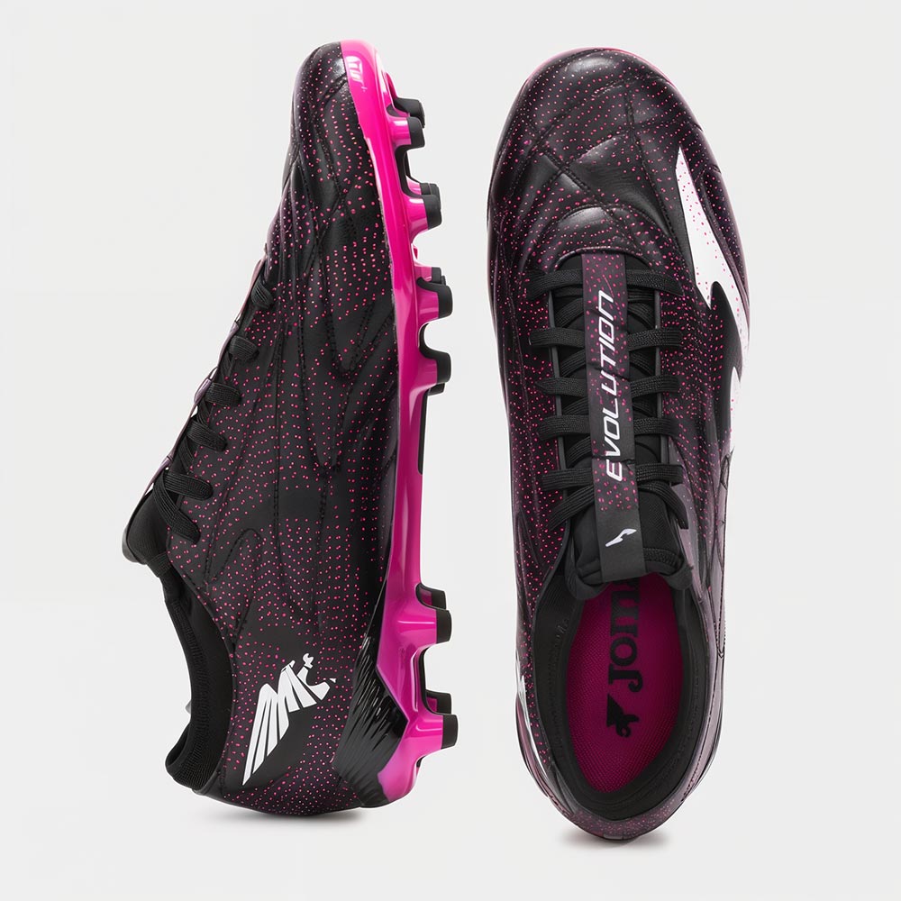 ZAPATILLAS FUTBOL EVOLUTION 2501 FG NEGRO BLANCO - 4