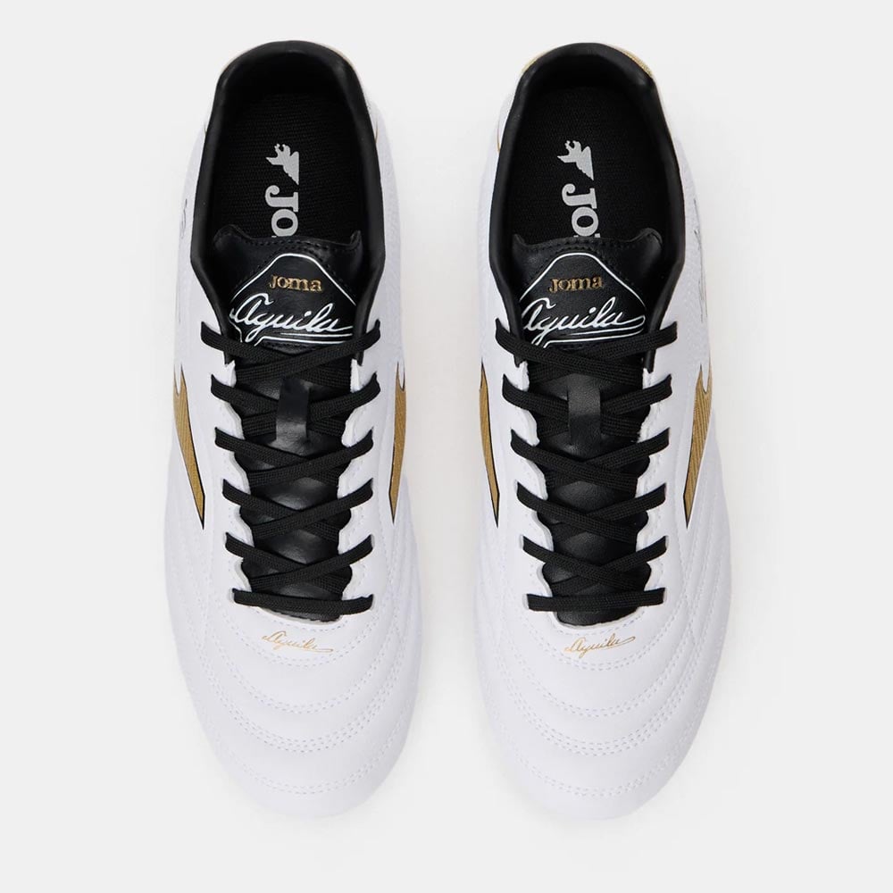 ZAPATILLAS FUTBOL AGUILA 2502 FG BLANCO ORO - 5