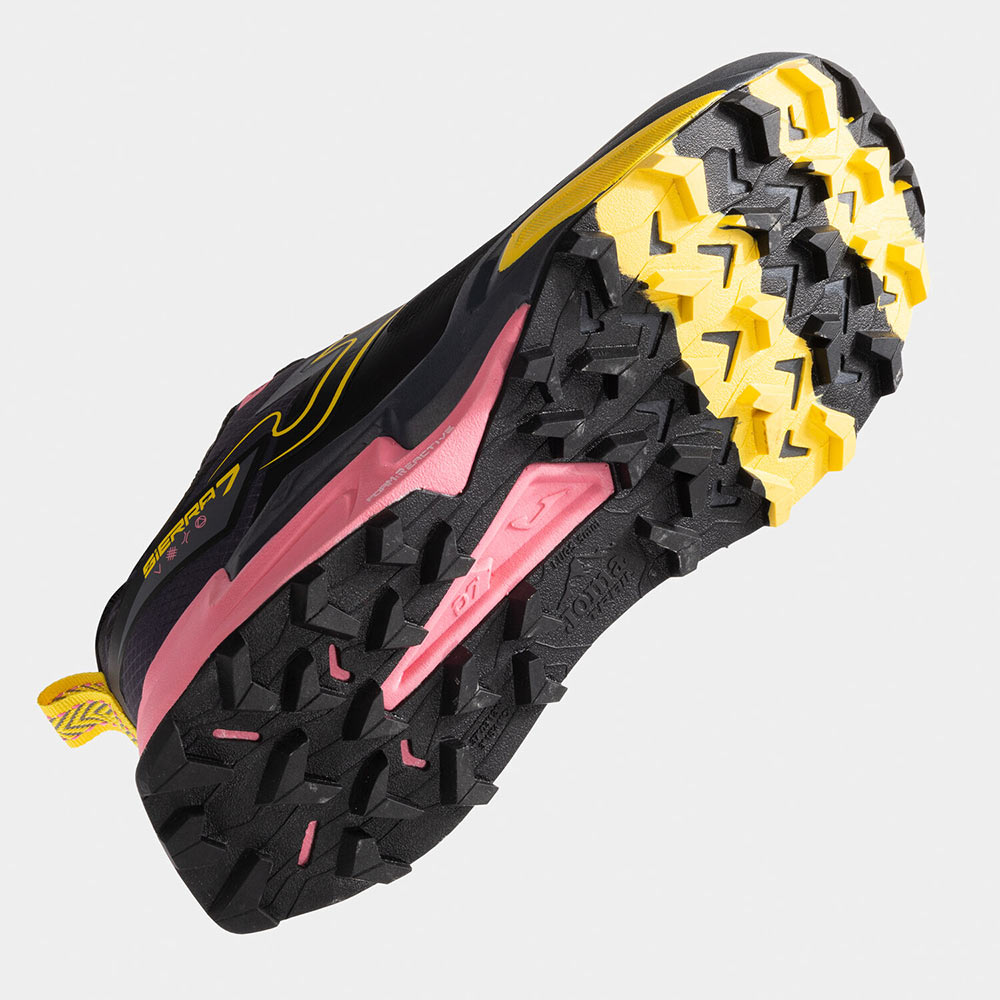 ZAPATILLAS TRAIL RUNNING SIERRA LADY 2531 NEGRO ROSA AMARILLO - 5