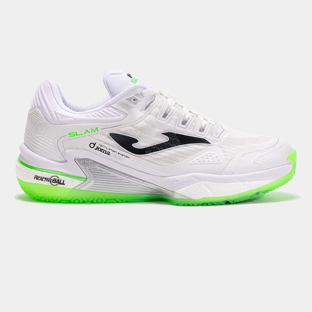 ZAPATILLAS PADEL SLAM MEN 2502 BLANCO VERDE FLÚOR - 1