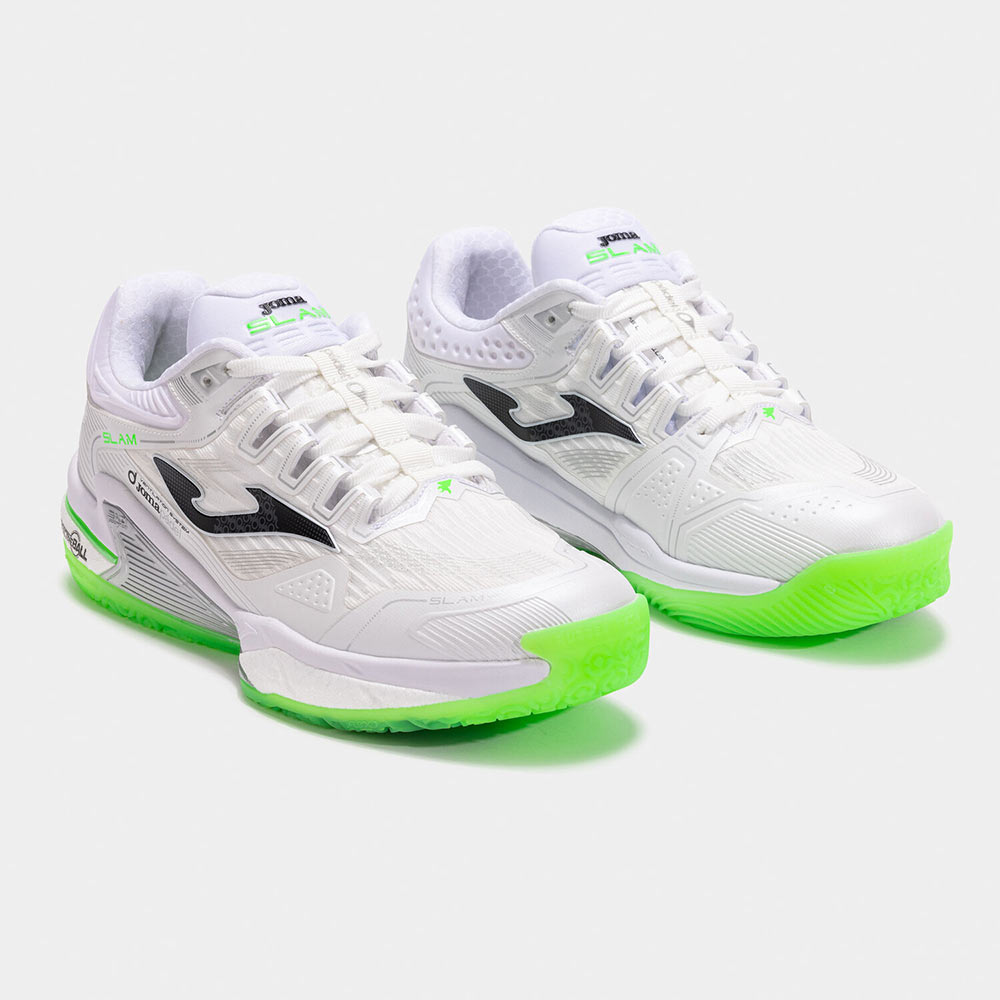 ZAPATILLAS PADEL SLAM MEN 2502 BLANCO VERDE FLÚOR - 2