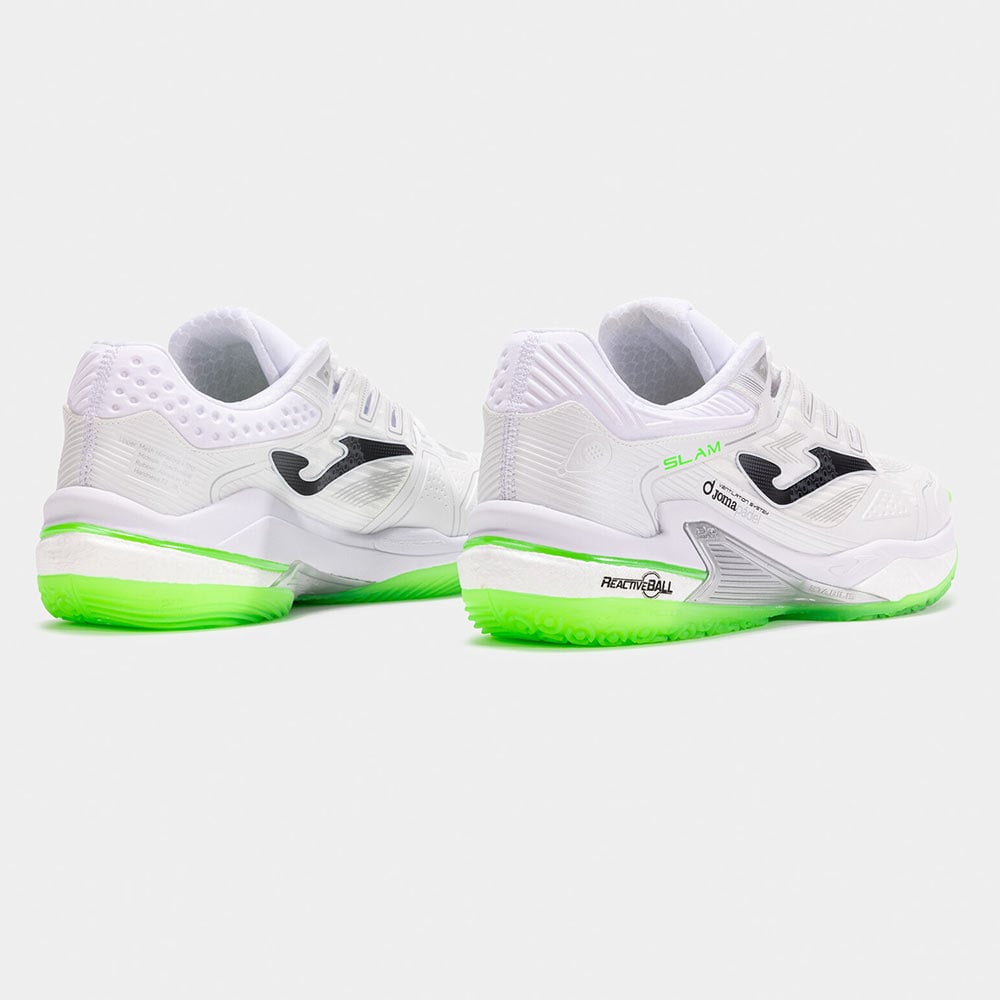 ZAPATILLAS PADEL SLAM MEN 2502 BLANCO VERDE FLÚOR - 3
