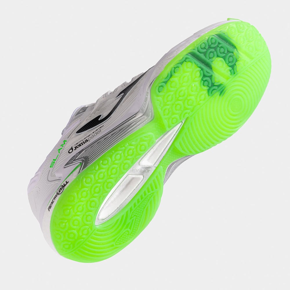 ZAPATILLAS PADEL SLAM MEN 2502 BLANCO VERDE FLÚOR - 5