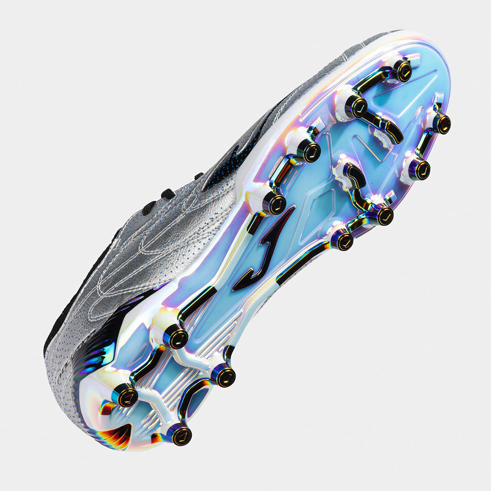 ZAPATILLAS FUTBOL EVOLUTION TOP 2512 FG PLATA - 5