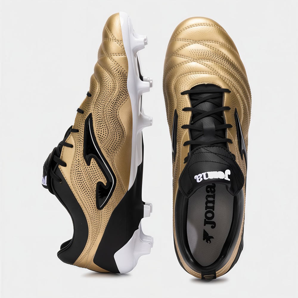 ZAPATILLAS FUTBOL SCORE 2518 FG NEGRO DORADO - 4