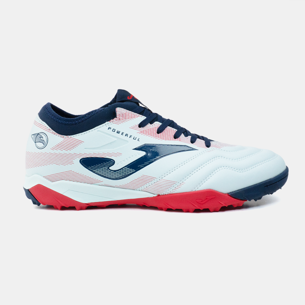 ZAPATILLAS FUTBOL POWERFUL 2527 TF CELESTE AZUL ROJO - 1