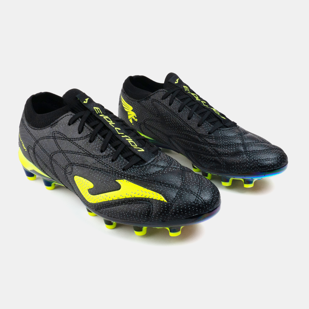 ZAPATILLAS FUTBOL EVOLUTION TOP 2531 FG NEGRO AMARILLO FLÚOR - 2