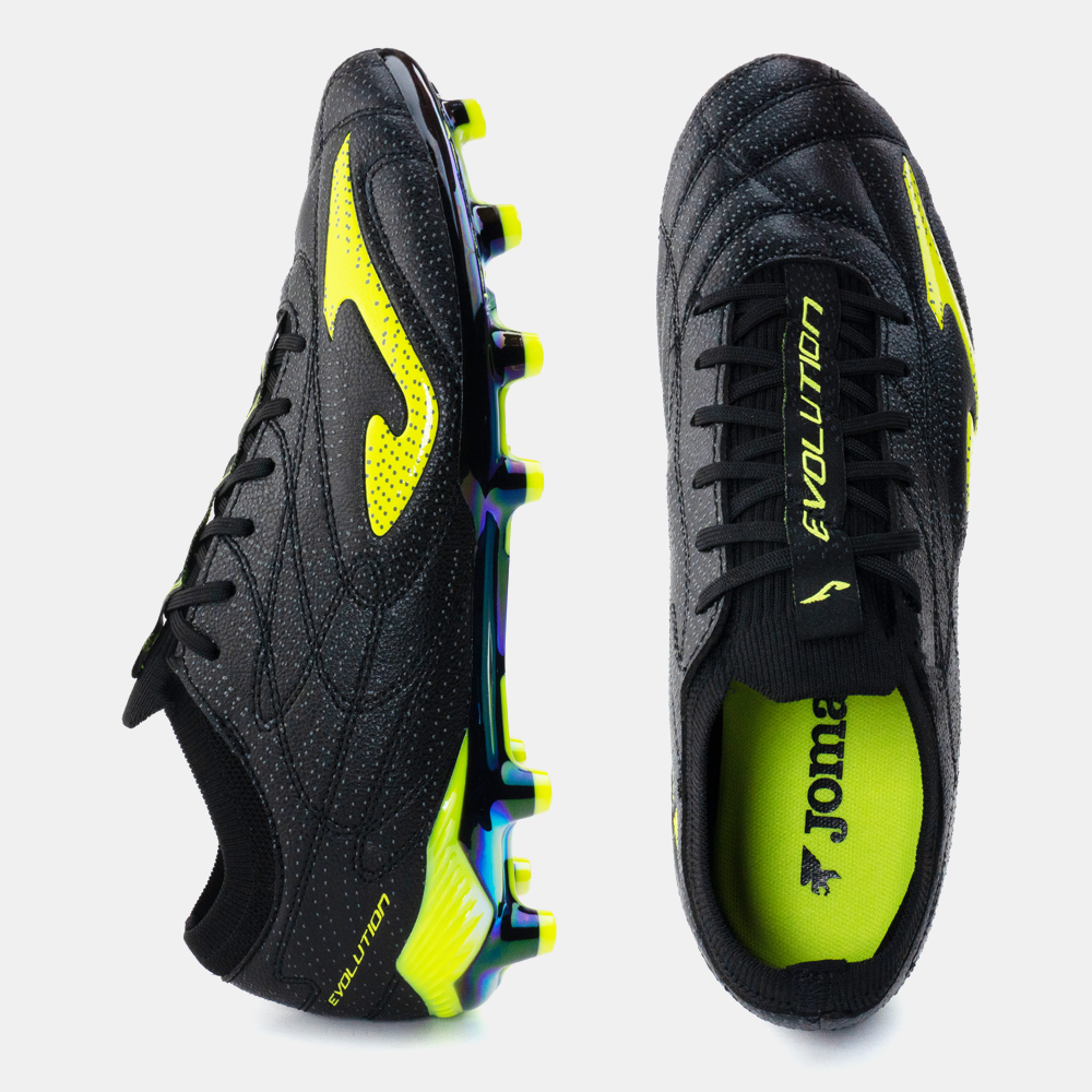ZAPATILLAS FUTBOL EVOLUTION TOP 2531 FG NEGRO AMARILLO FLÚOR - 4