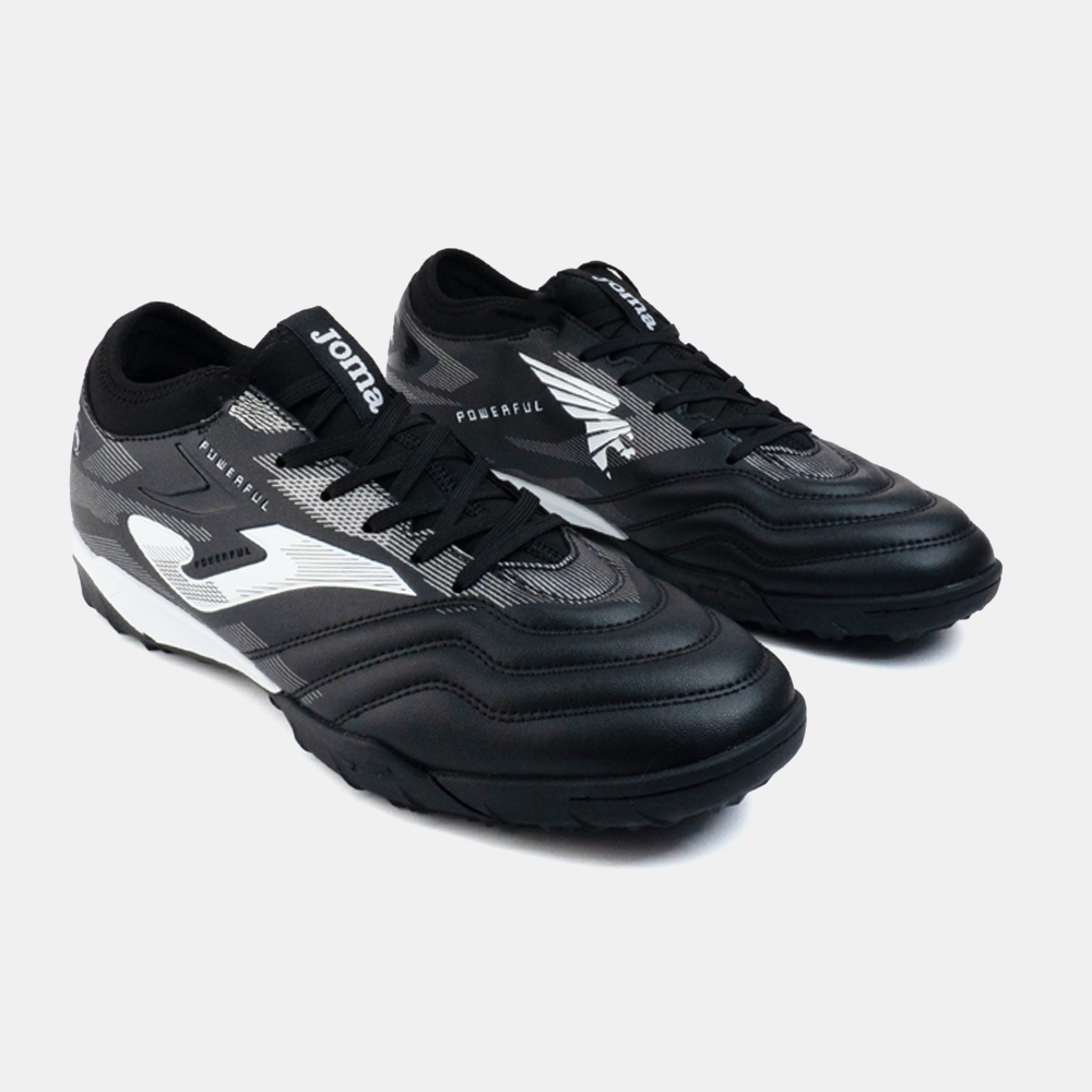 ZAPATILLAS FUTBOL POWERFUL 2501 TF NEGRO BLANCO - 2