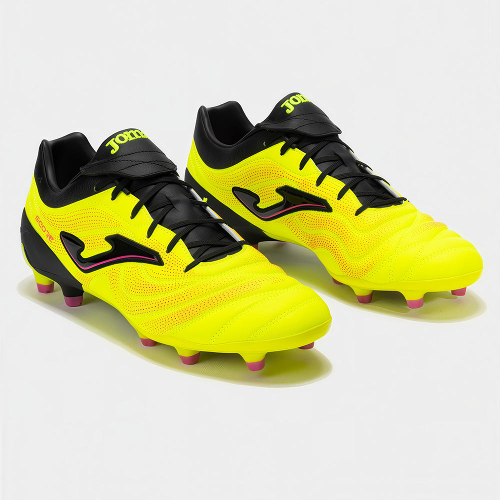 ZAPATILLAS FUTBOL SCORE 2509 FG NEGRO AMARILLO FLÚOR - 2