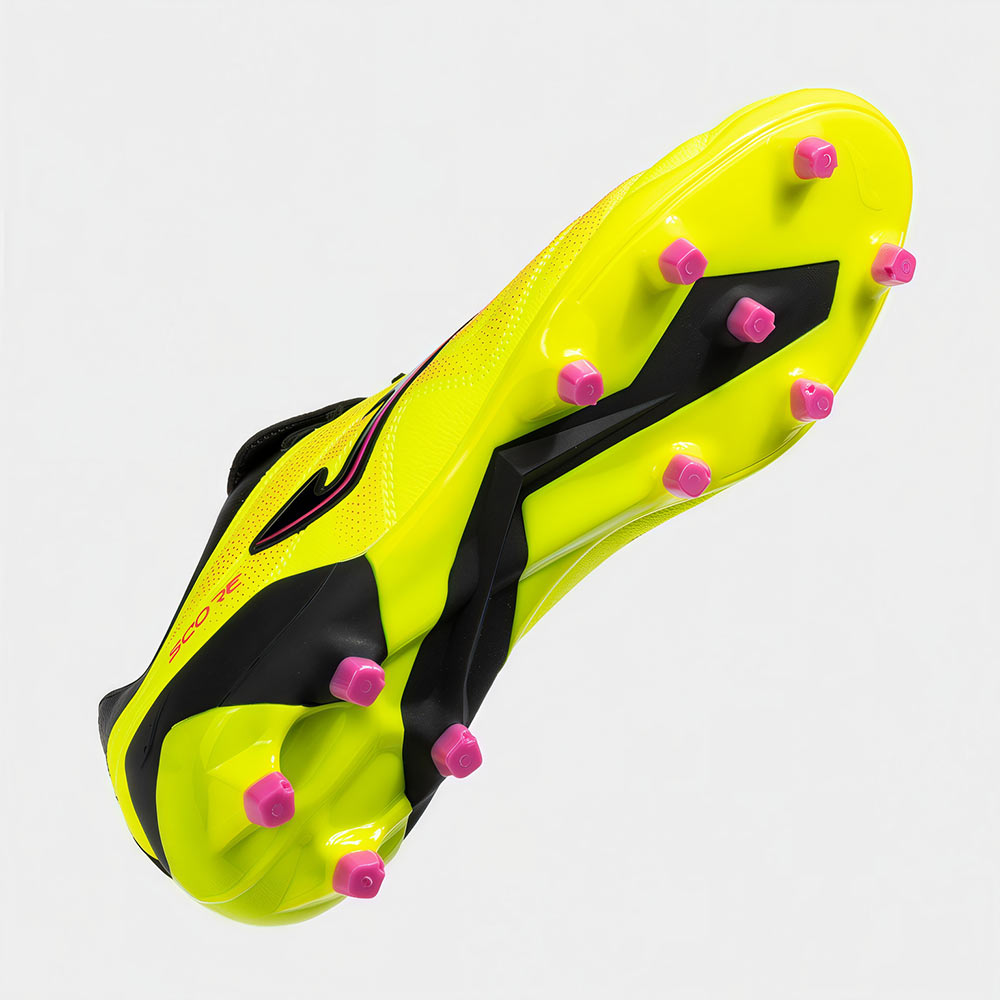 ZAPATILLAS FUTBOL SCORE 2509 FG NEGRO AMARILLO FLÚOR - 5