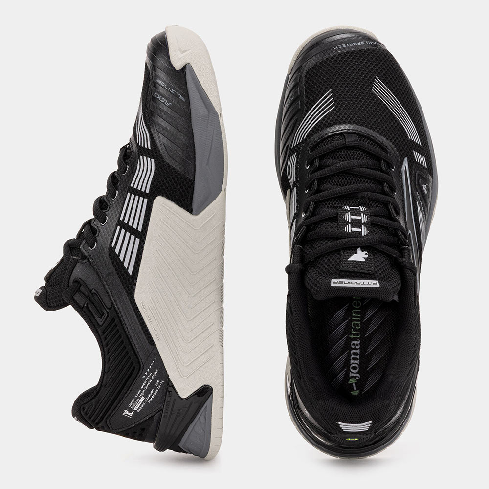 ZAPATILLAS GYM/CROSS FITTRAINER MEN 2501 NEGRO PLOMO - 4