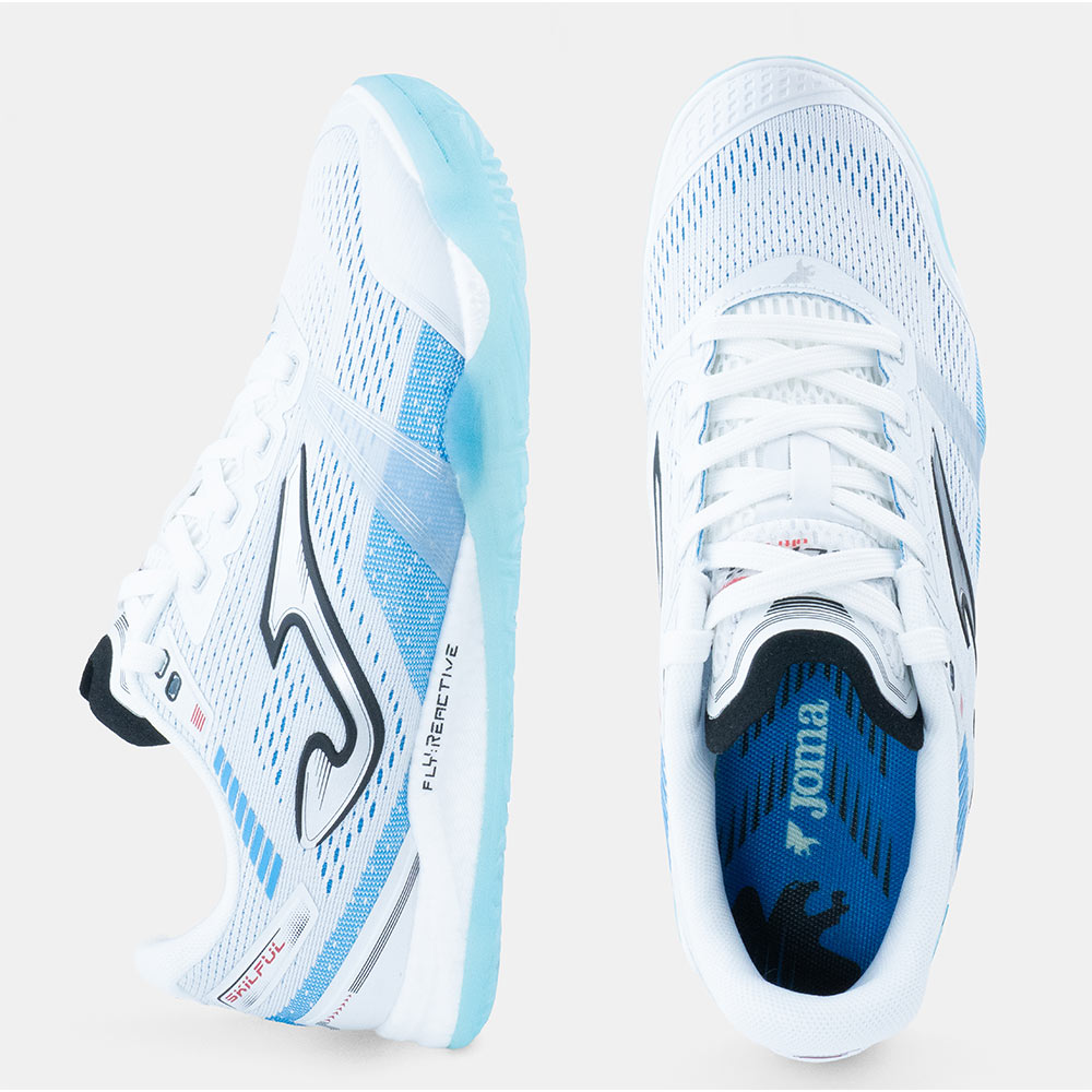 ZAPATILLAS FUTBOL SALA SKILFUL 2502 IN BLANCO CELESTE - 3