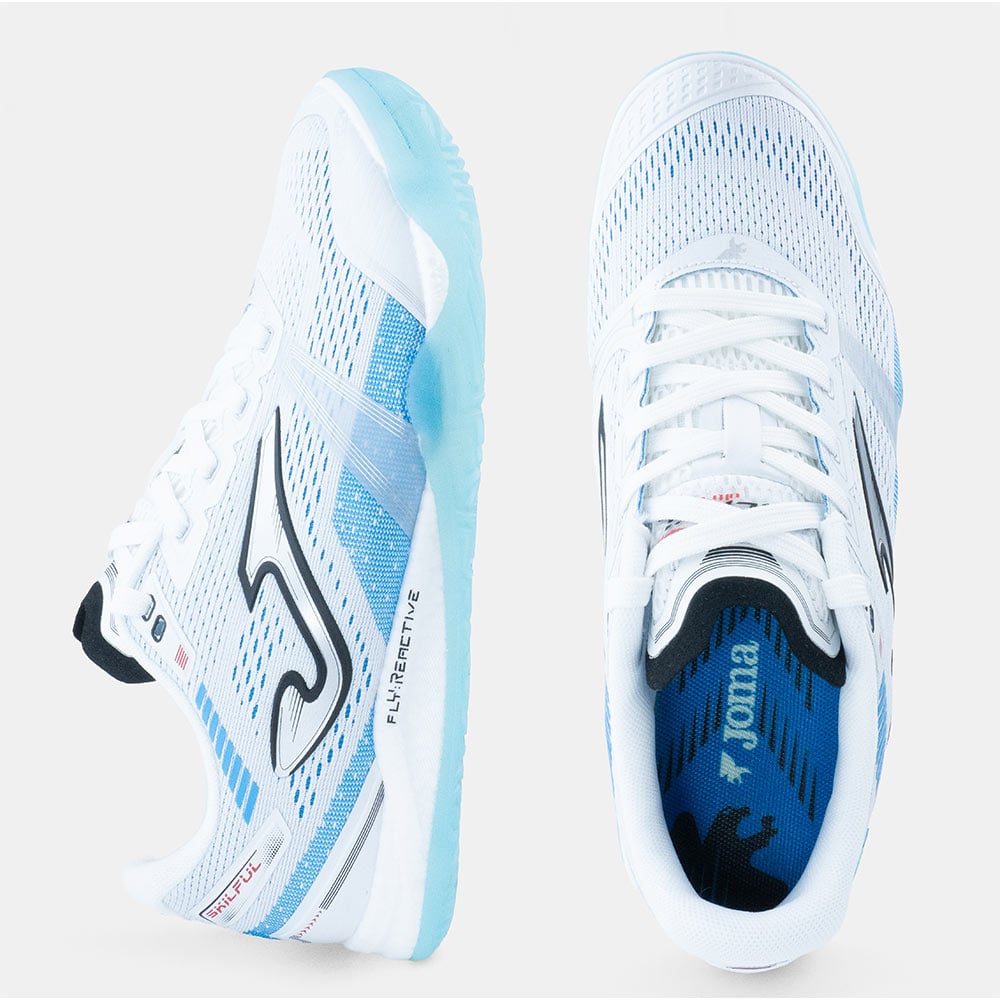 ZAPATILLAS FUTBOL SALA SKILFUL 2502 IN BLANCO CELESTE - 3