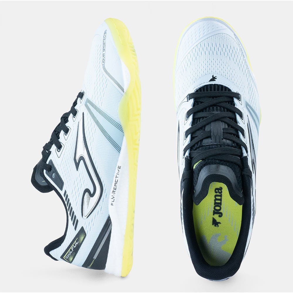 ZAPATILLAS FUTBOL SALA SKILFUL 2505 IN CELESTE CLARO NEGRO - 3