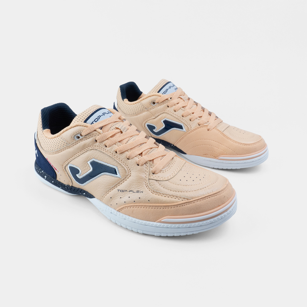 ZAPATILLAS FUTBOL SALA TOP FLEX 2608 IN BEIGE AZUL - 2