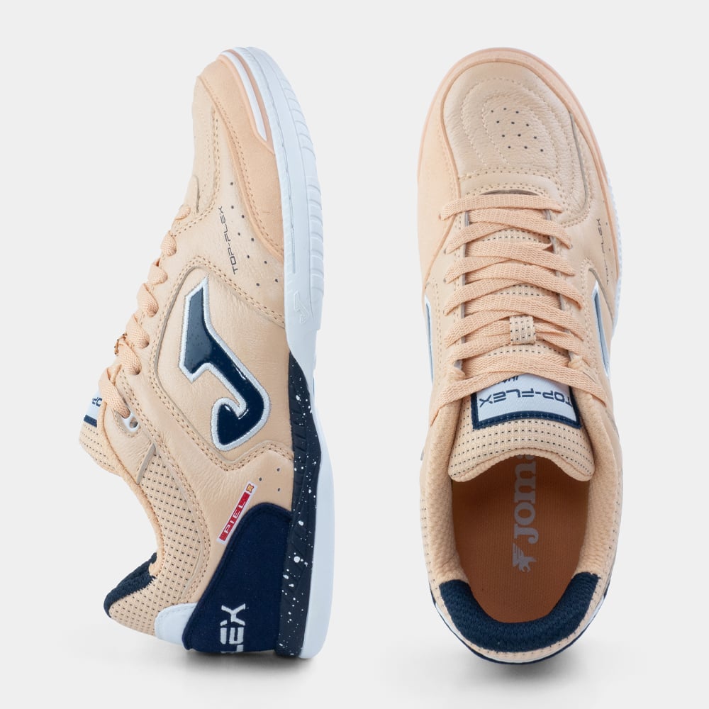 ZAPATILLAS FUTBOL SALA TOP FLEX 2608 IN BEIGE AZUL - 3