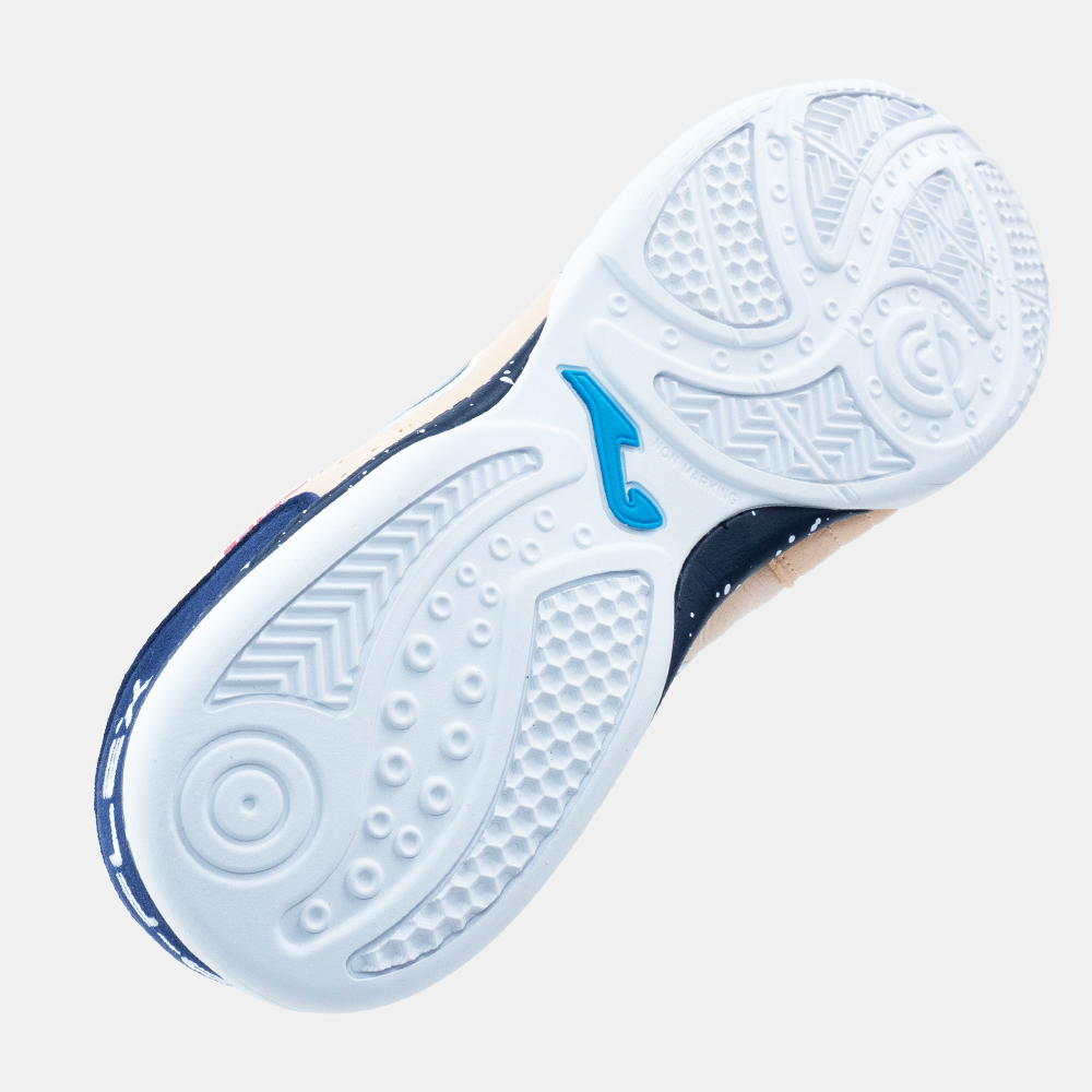 ZAPATILLAS FUTBOL SALA TOP FLEX 2608 IN BEIGE AZUL - 4