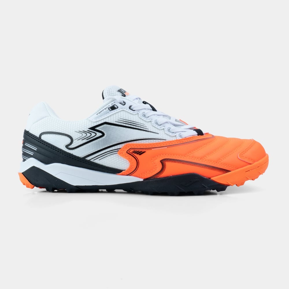 ZAPATILLAS FUTBOL CANCHA 2608 TF BLANCO NARANJA - 1