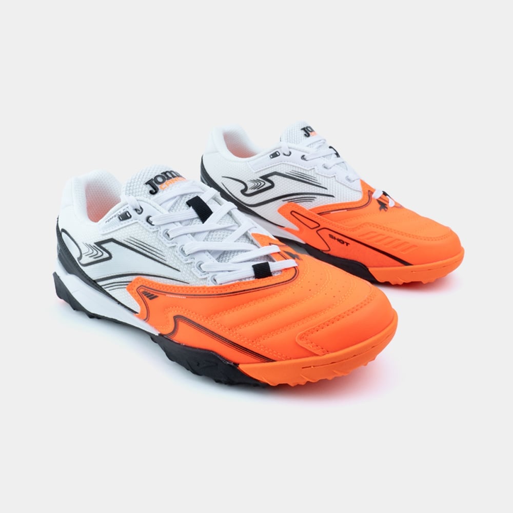 ZAPATILLAS FUTBOL CANCHA 2608 TF BLANCO NARANJA - 2