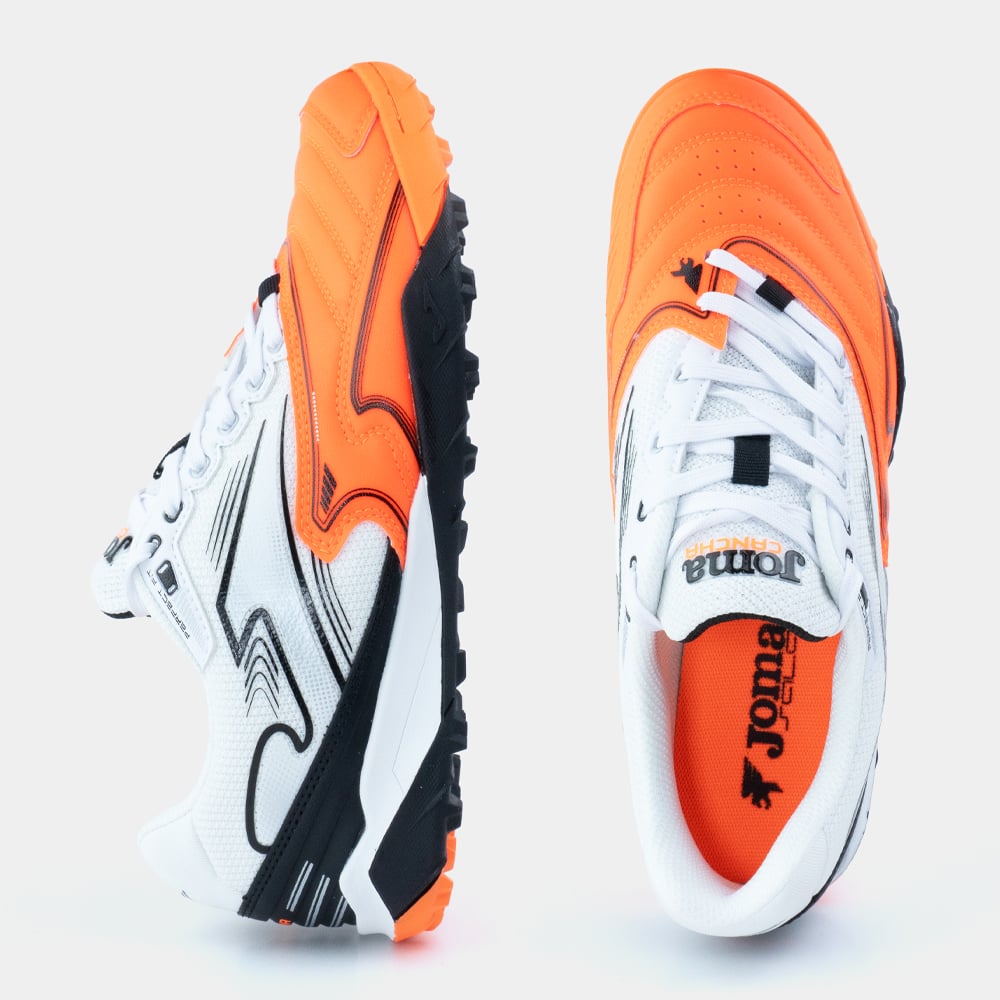 ZAPATILLAS FUTBOL CANCHA 2608 TF BLANCO NARANJA - 3