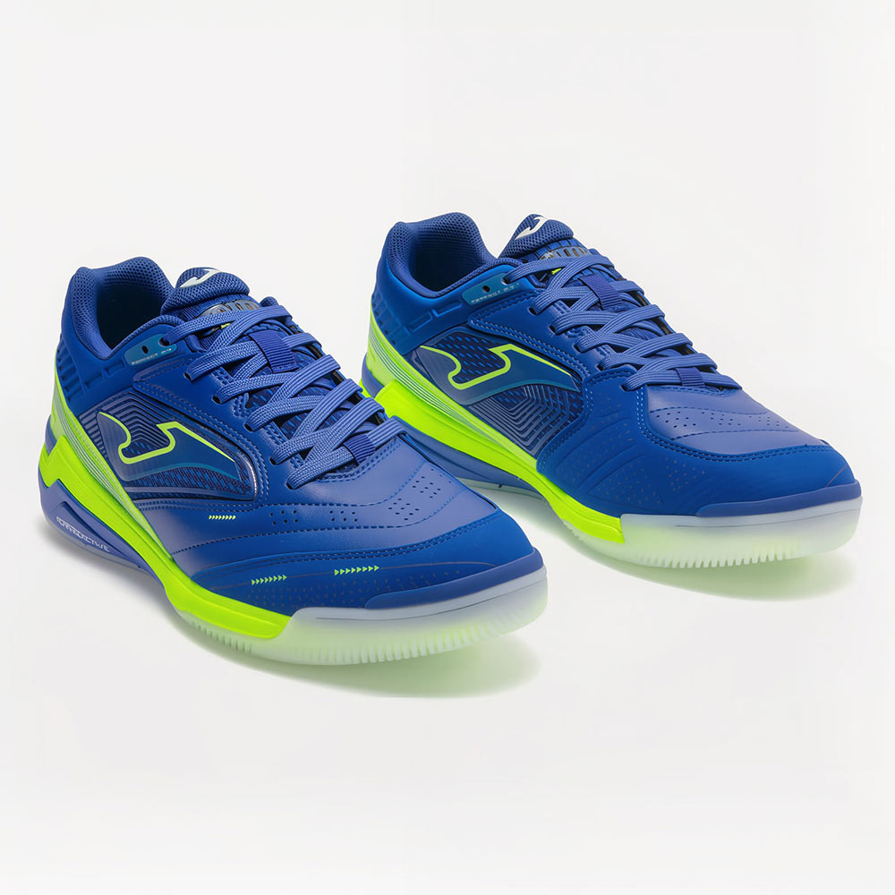 ZAPATILLAS FUTBOL SALA GAMBETA 2603 IN AZUL VERDE FLÚOR - 2