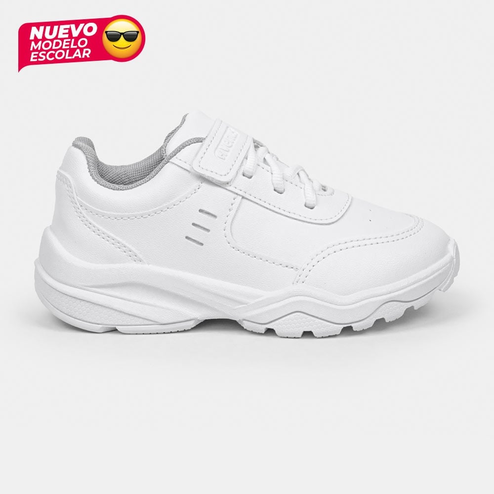 ZAPATILLA ESCOLAR VENUS NEXO MIXTO BLANCO - 1