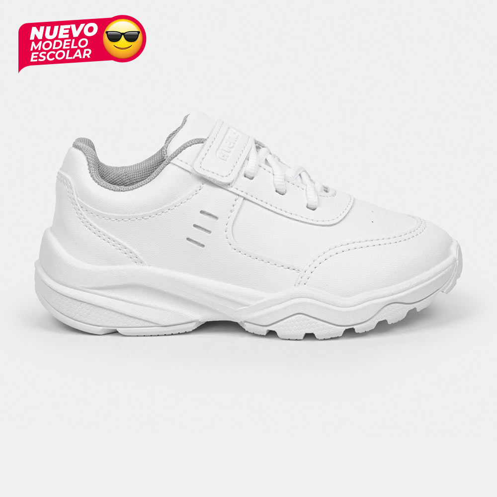 ZAPATILLA ESCOLAR VENUS NEXO MIXTO BLANCO - 1
