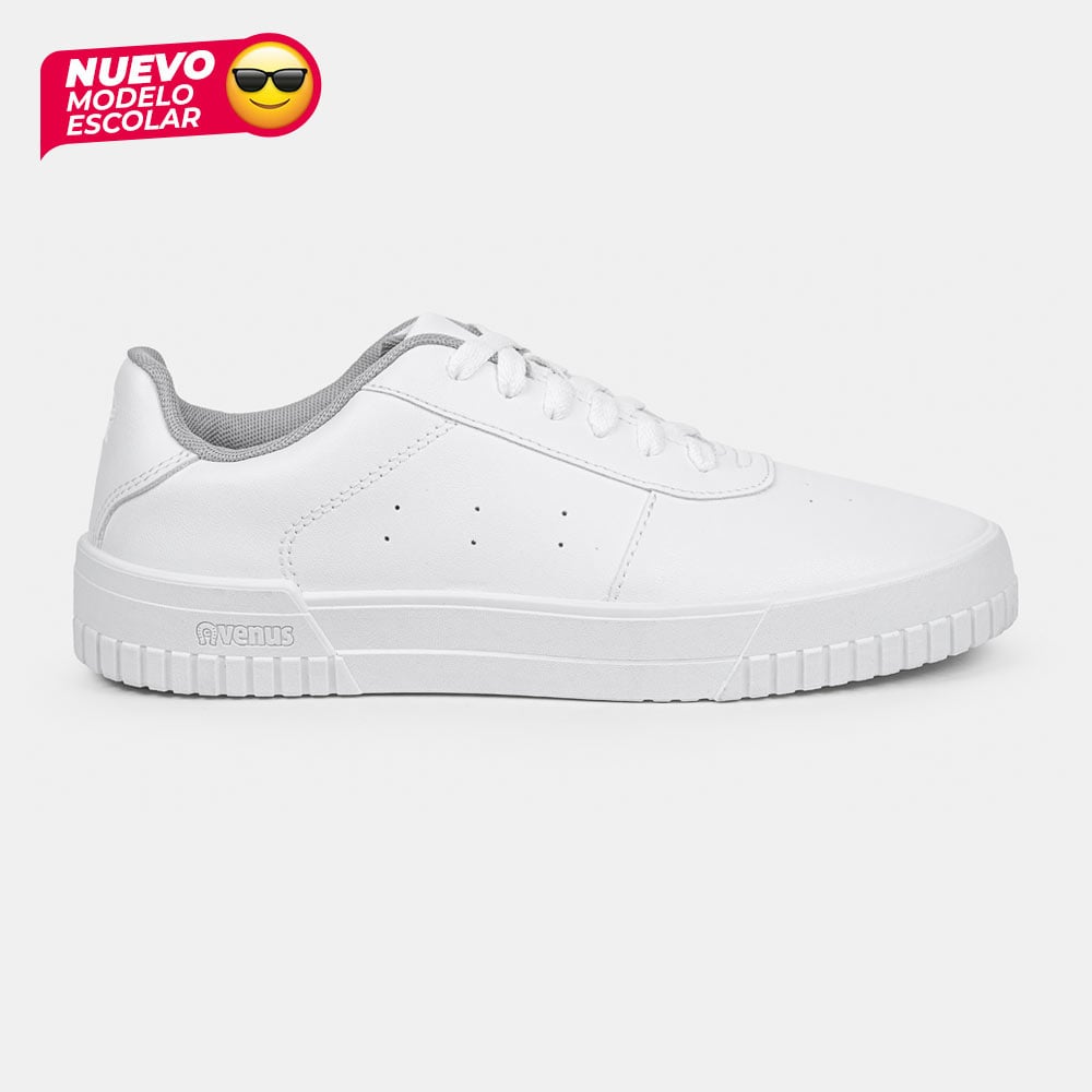 ZAPATILLA ESCOLAR VENUS VIBE PASADOR BLANCO - 1
