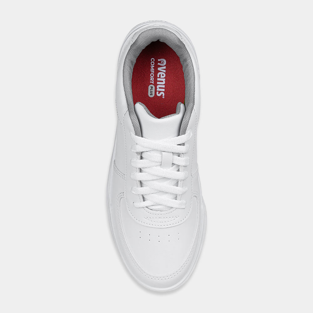 ZAPATILLA ESCOLAR VENUS VOLT PASADOR BLANCO - 5