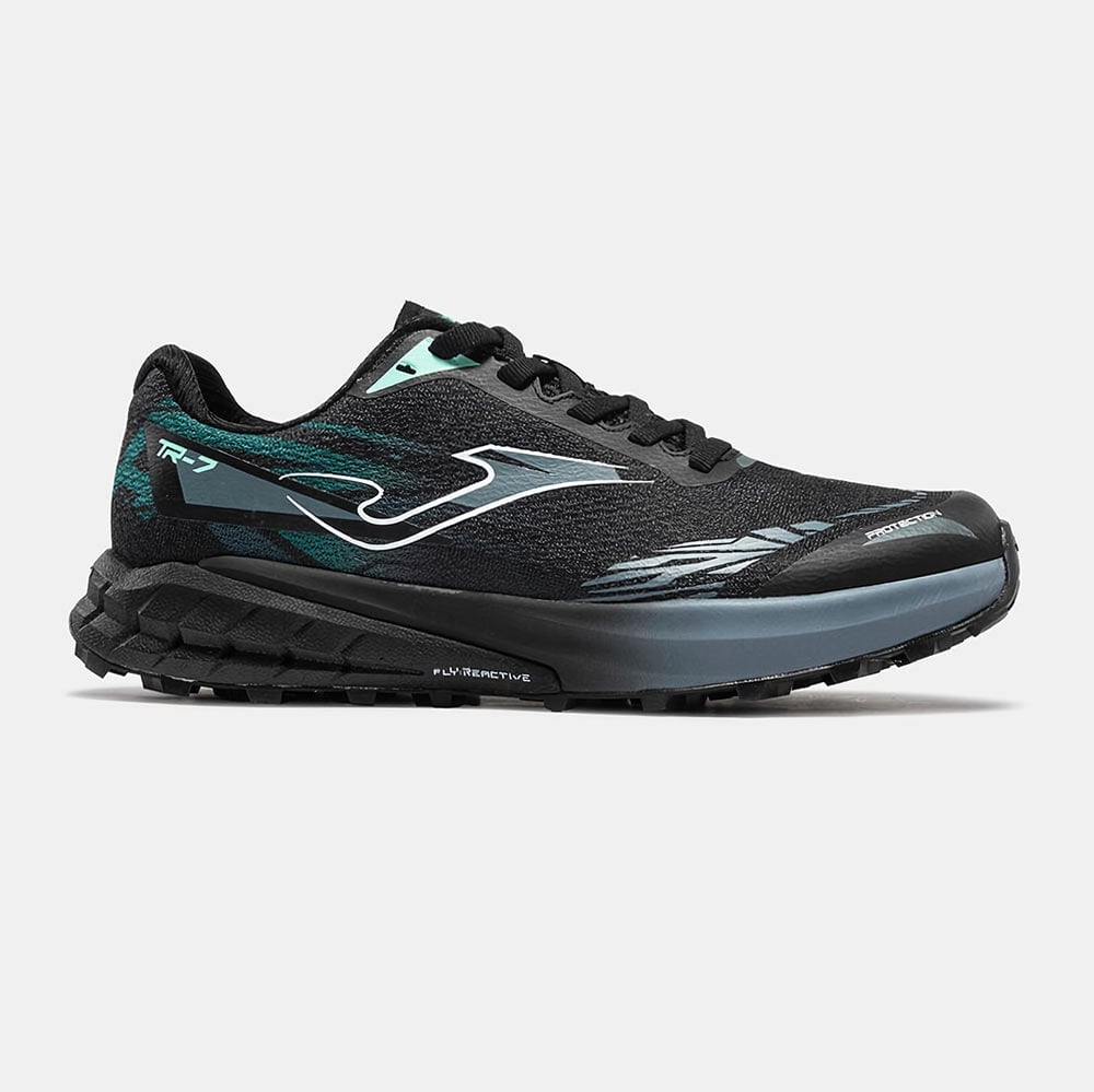 ZAPATILLAS TRAIL RUNNING TR-7 2601 NEGRO TURQUESA - 1