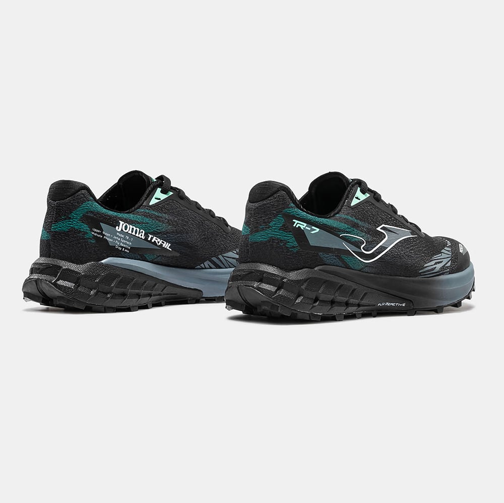 ZAPATILLAS TRAIL RUNNING TR-7 2601 NEGRO TURQUESA - 3