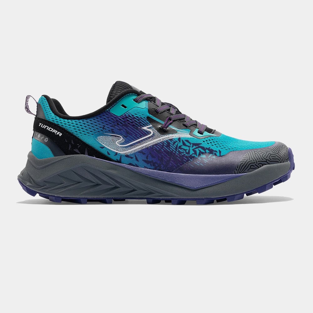 ZAPATILLAS TRAIL RUNNING TUNDRA 2615 VERDE TURQUESA MORADO - 1