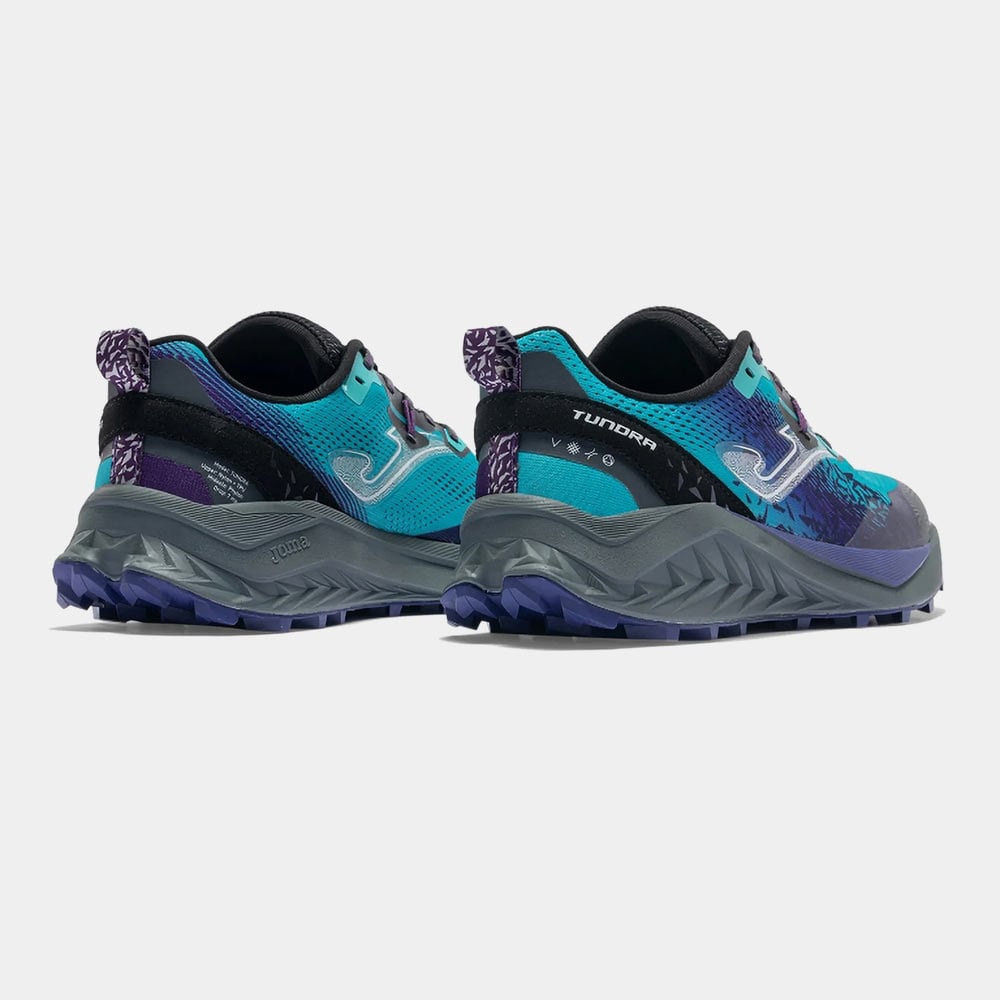 ZAPATILLAS TRAIL RUNNING TUNDRA 2615 VERDE TURQUESA MORADO - 3