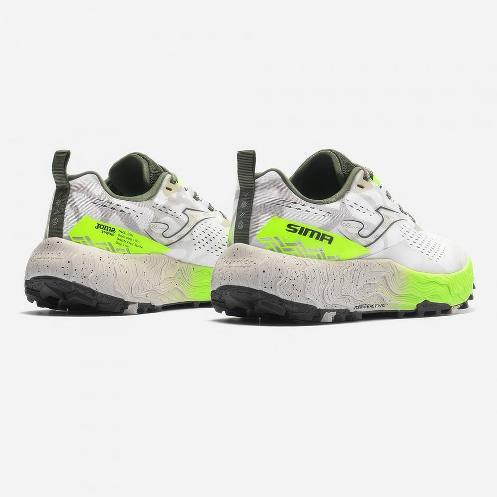 ZAPATILLAS TRAIL RUNNING SIMA 2602 BLANCO VERDE - 3