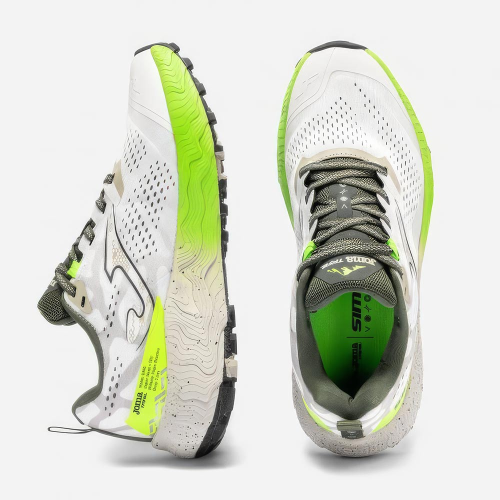 ZAPATILLAS TRAIL RUNNING SIMA 2602 BLANCO VERDE - 4