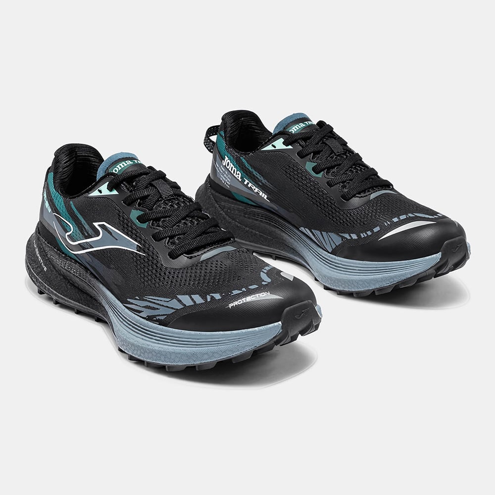 ZAPATILLAS TRAIL RUNNING TR-6 2601 NEGRO AZUL GRIS - 2