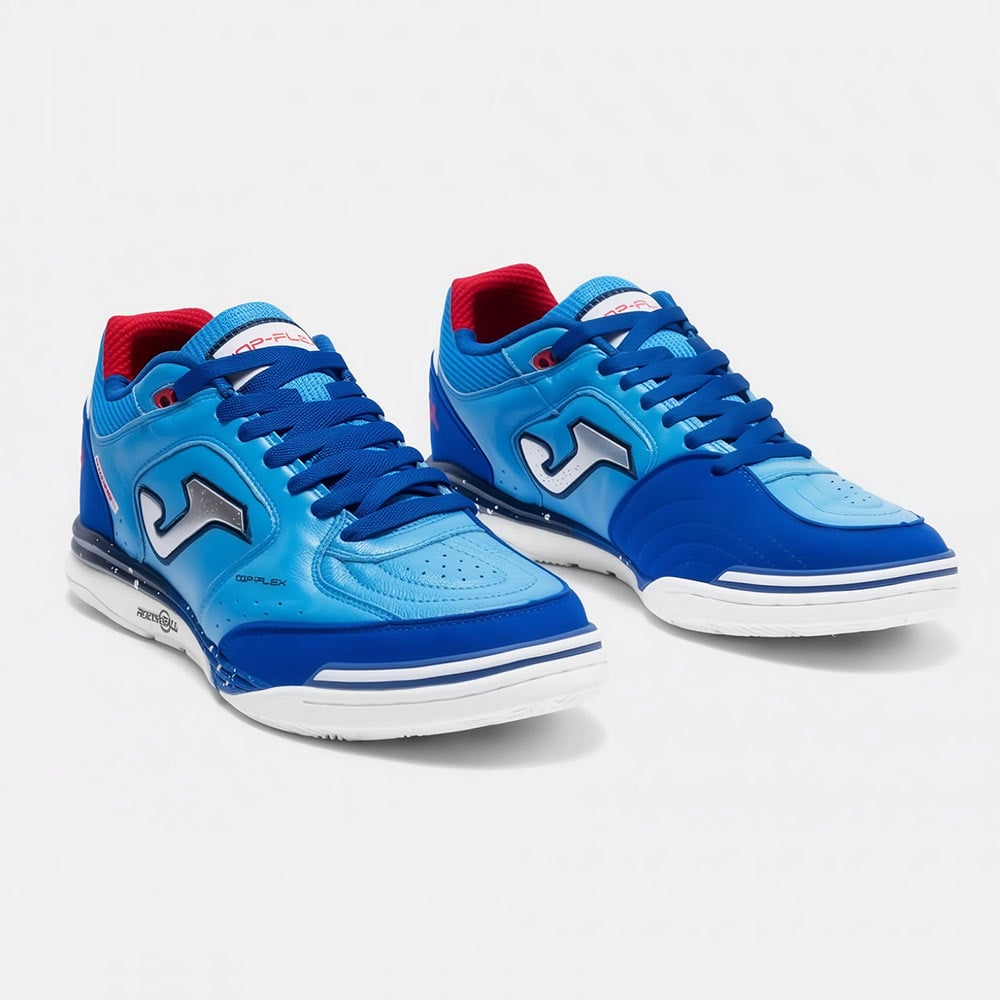 ZAPATILLAS FUTBOL SALA TOP FLEX REBOUND 2605 IN CELESTE AZUL ROYAL - 2