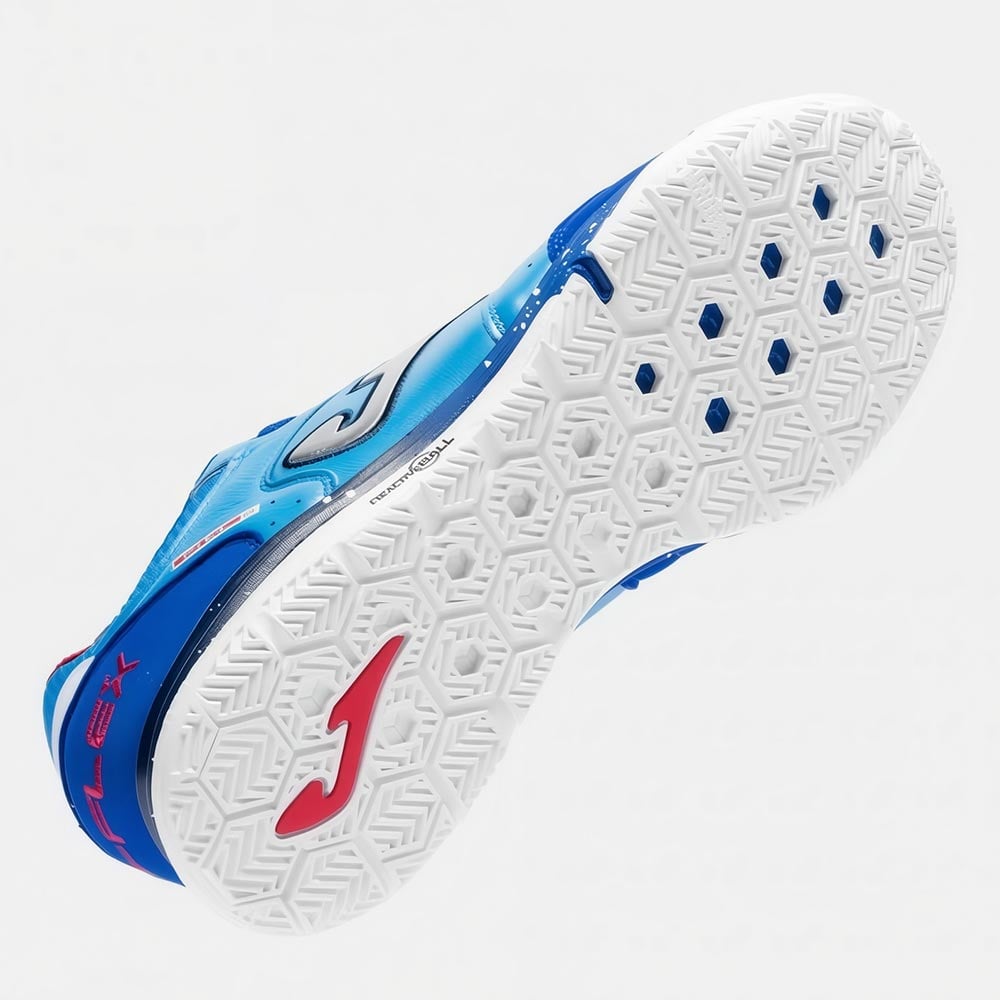 ZAPATILLAS FUTBOL SALA TOP FLEX REBOUND 2605 IN CELESTE AZUL ROYAL - 5