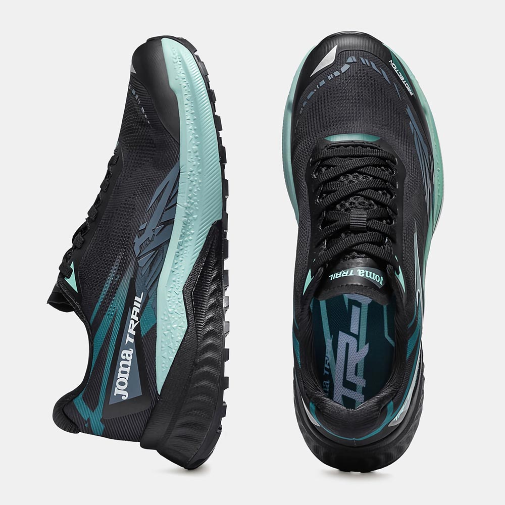 ZAPATILLAS TRAIL RUNNING TR-8 2601  NEGRO VERDE MENTA - 4