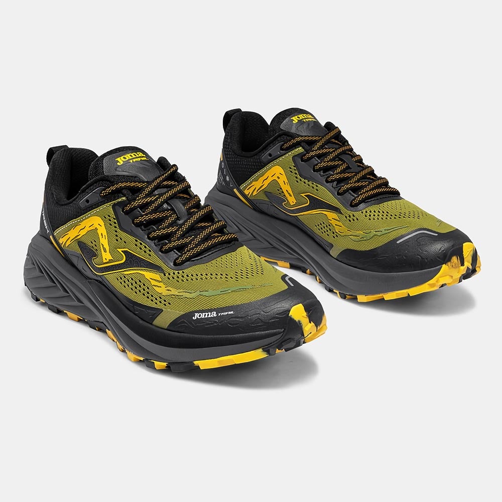ZAPATILLAS TRAIL RUNNING TREK MEN 2623 VERDE AMARILLO NEGRO - 2