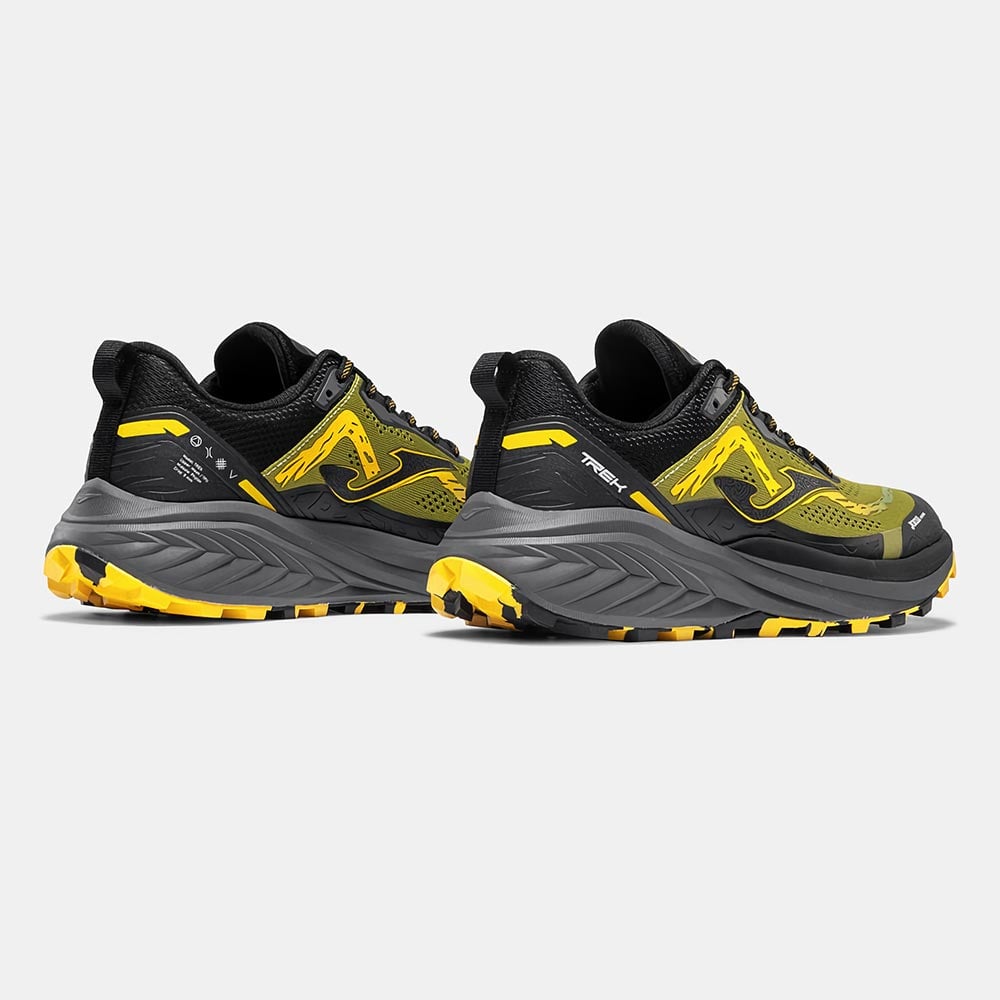 ZAPATILLAS TRAIL RUNNING TREK MEN 2623 VERDE AMARILLO NEGRO - 3