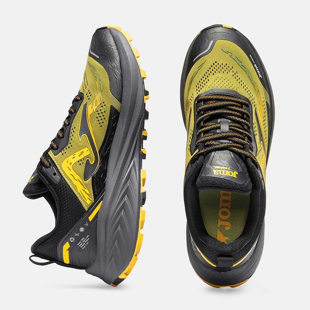 ZAPATILLAS TRAIL RUNNING TREK MEN 2623 VERDE AMARILLO NEGRO - 4