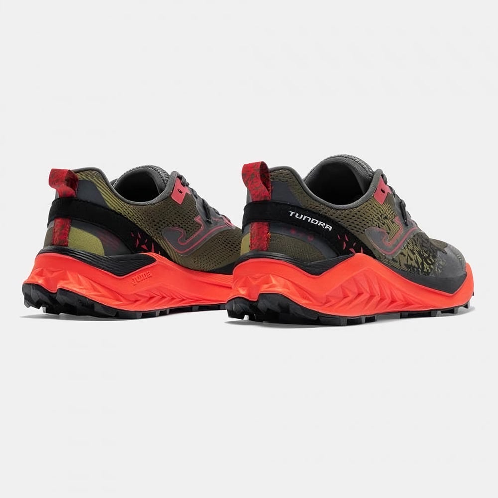 ZAPATILLAS TRAIL RUNNING TUNDRA 2623 VERDE ROJO NEGRO - 3