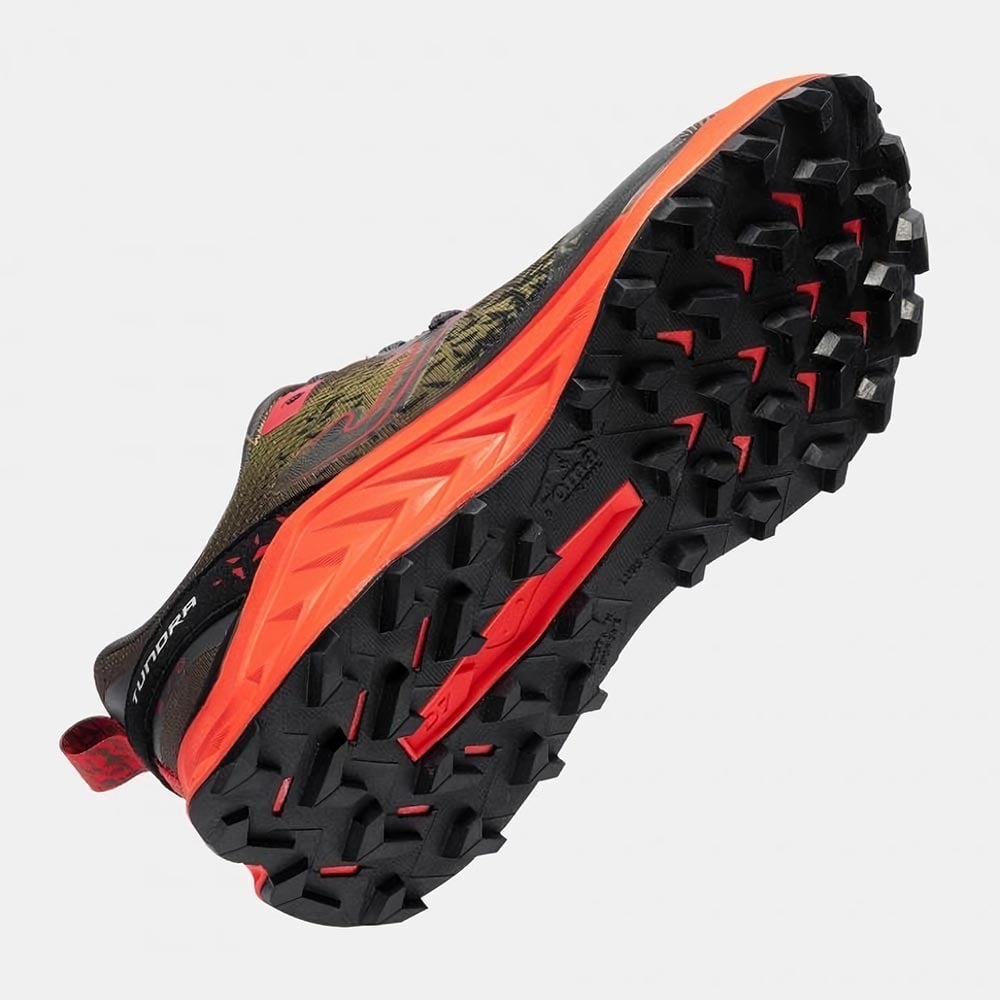 ZAPATILLAS TRAIL RUNNING TUNDRA 2623 VERDE ROJO NEGRO - 5