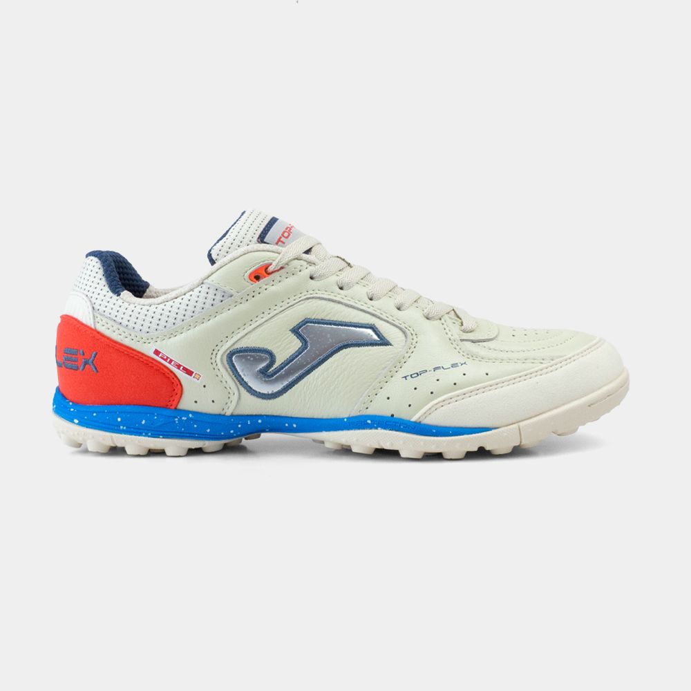 ZAPATILLAS FUTBOL TOP FLEX 2625 TF BEIGE NARANJA - 1